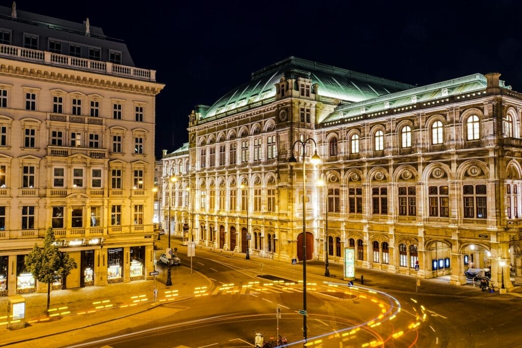 The State Opera House in Vienna, Austria, one of the safest European cities for solo female travelers.