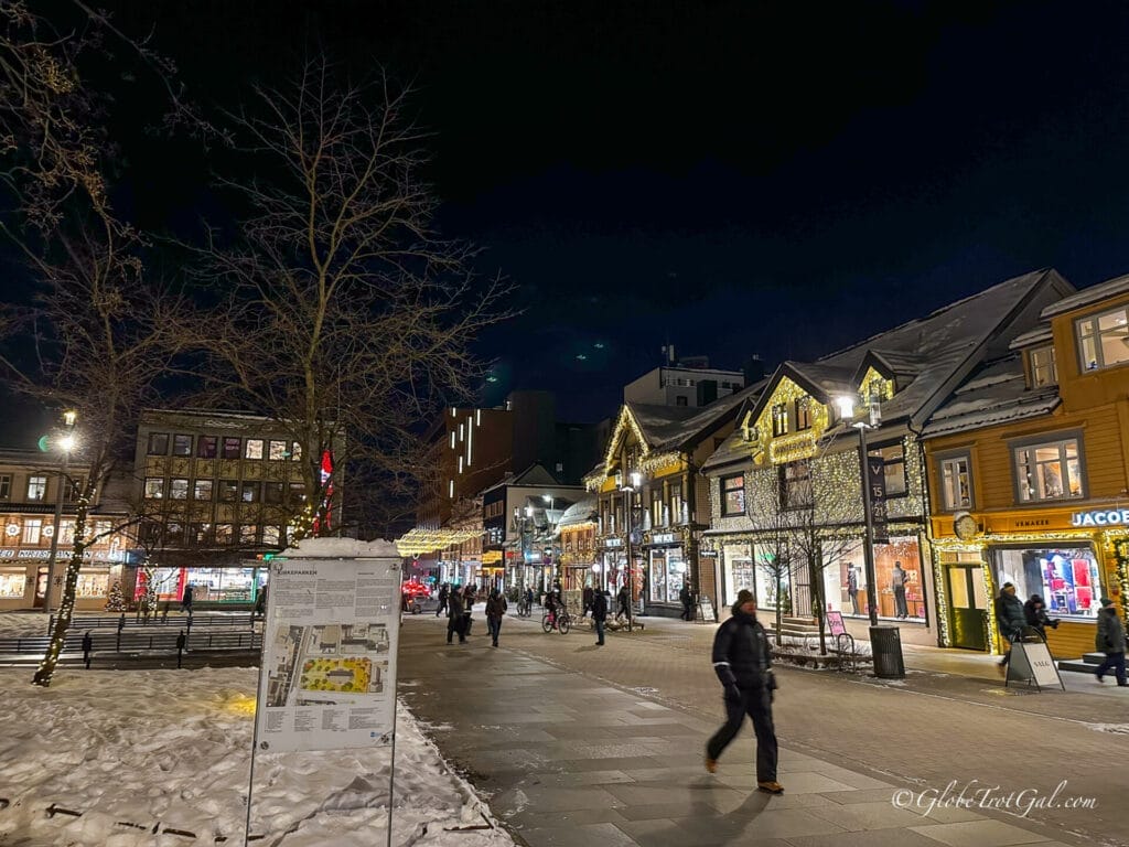 City center of Tromso, Norway