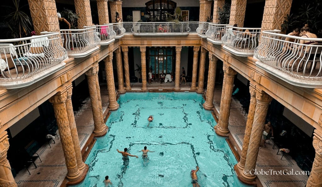 Gellert Thermal Baths main pool in Budapest Hungary